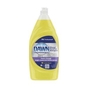 Dishwashing Detergent, Bottle, 38 oz, Ready to Use, Lemon, PK8
